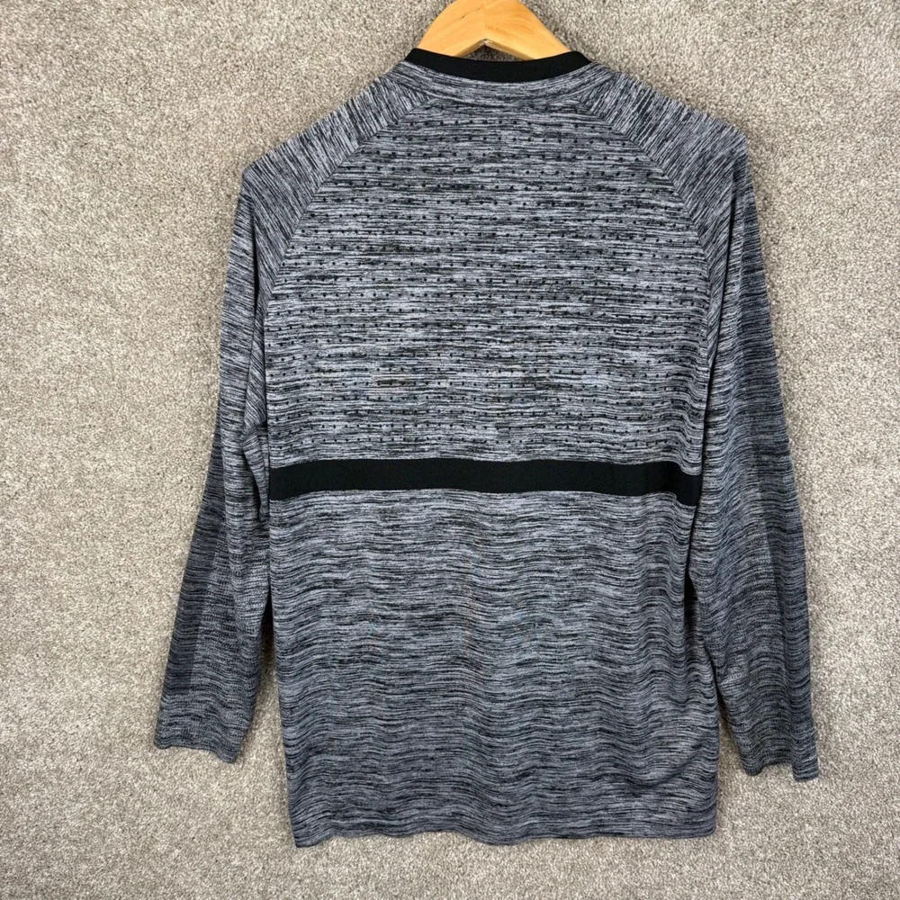 Nike Golf Philadelphia Eagles Dri-FIT Quarter Zip Pullover Gray Black Mens Large